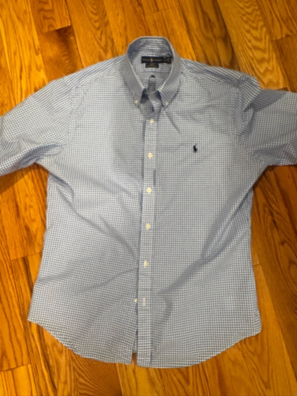 Polo by Ralph Lauren Light Blue Gingham Button-Down Shirt